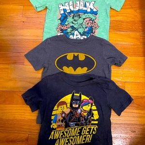 Toddler boys Batman tshirts 4t